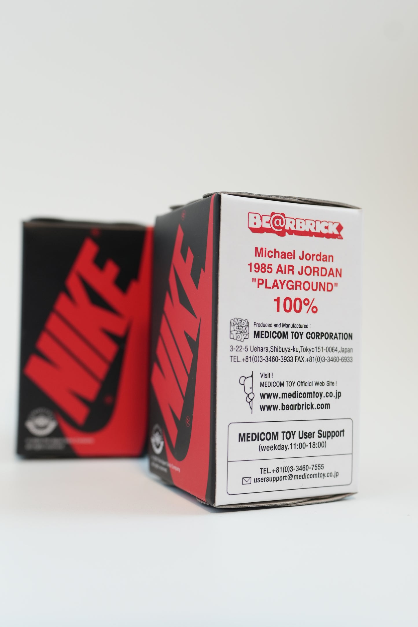 Bearbrick - Michael Jordan - 1985 Air Jordan Playground 100% - SILVER