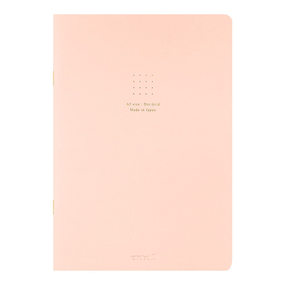 MIDORI SOFT COLOR NOTEBOOK - A5 - DOT GRID - Pink – OK Yeti